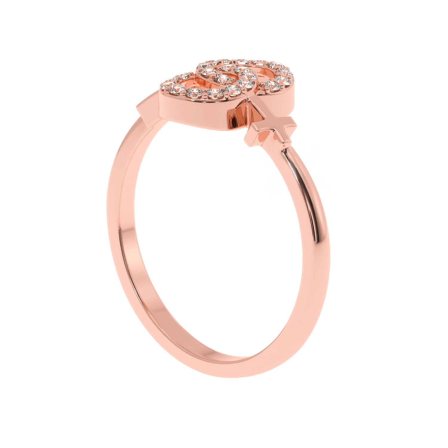Shop Now Eternal Faith Natural Diamond Ring | Solitairekart